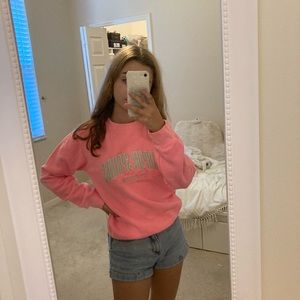 Neon Pink Tarpon Springs Crewneck Sweatshirt